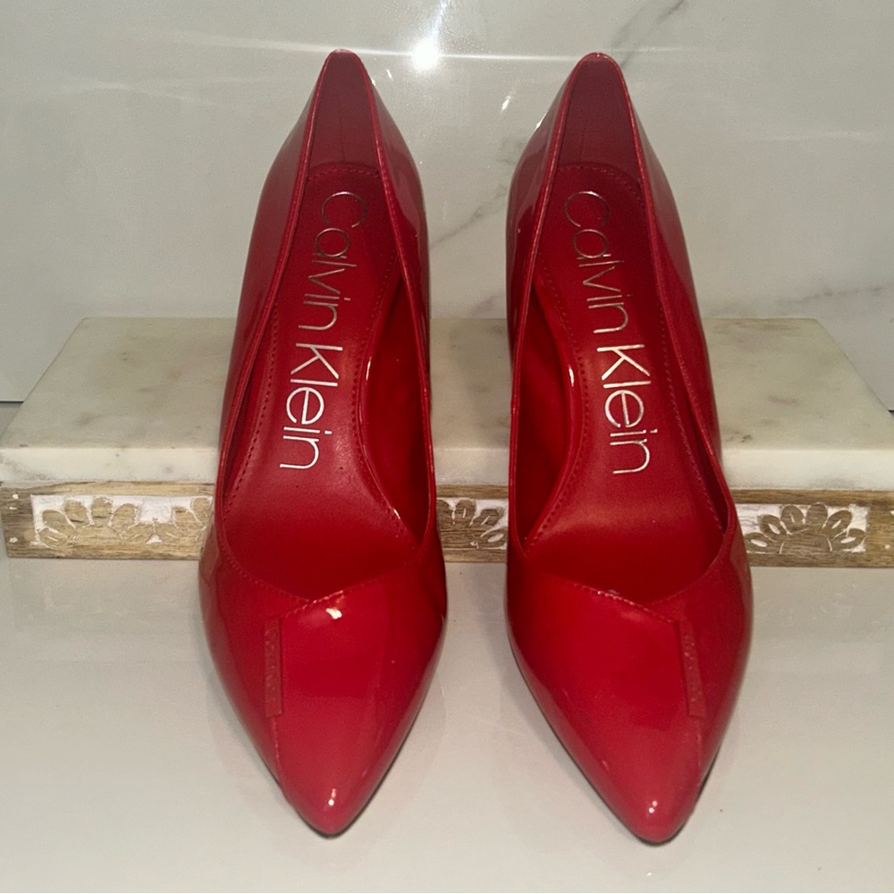 Calvin Klein Red Stiletto Heels